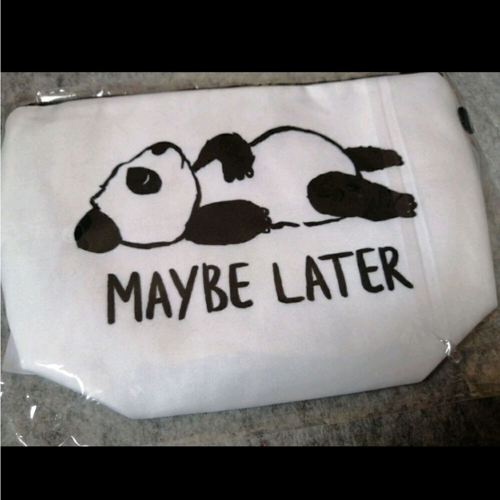 Panda "Maybe Later" Pouch - Picture 3 of 3